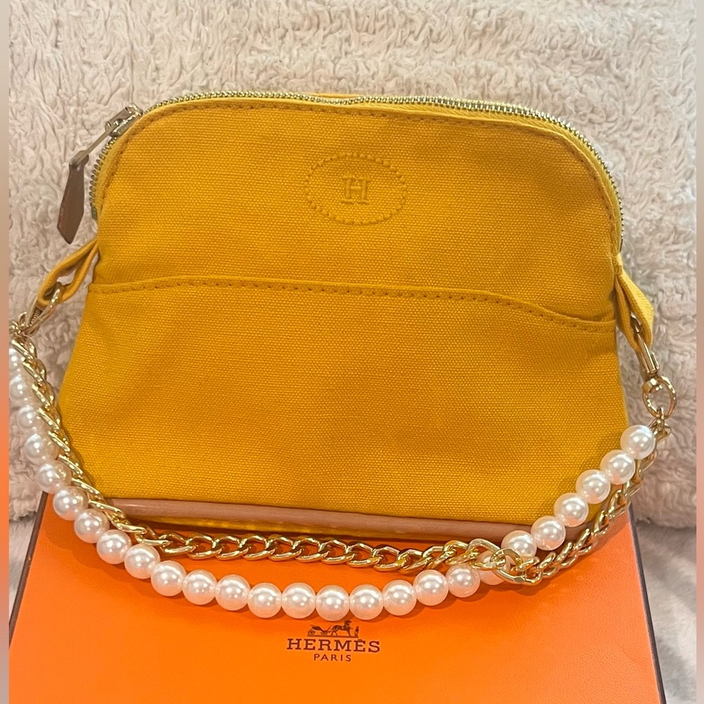 Authentic HERMES Bolide mini pouch with generic strap
